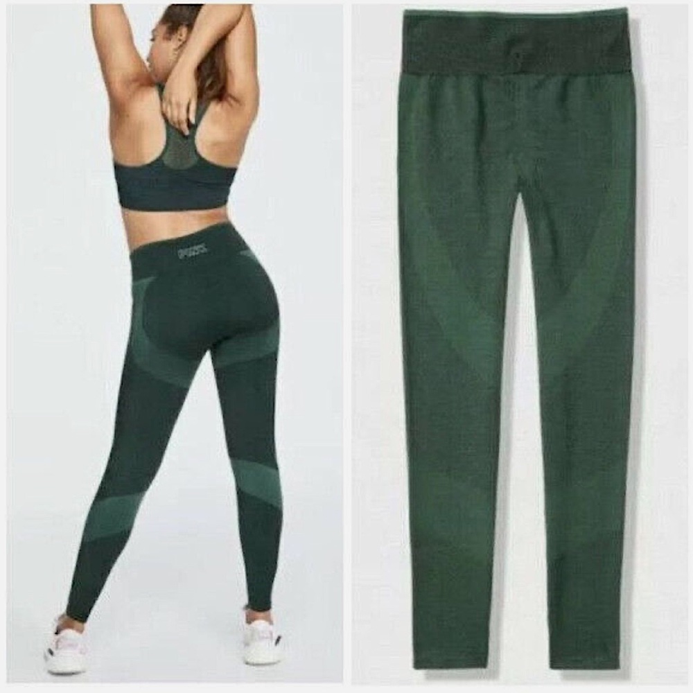 PINK Sport High Waist Full Length Seamless Workout Tight Green Size: S New w/tag